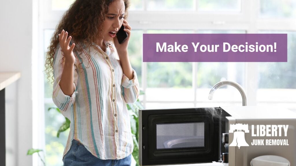 decide what to do with an old microwave