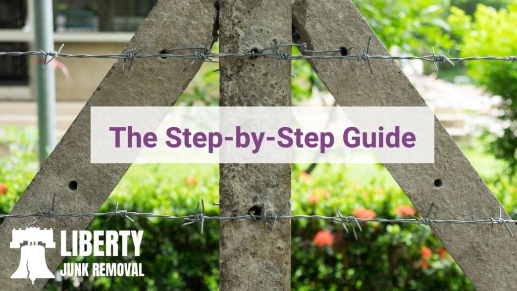 step by step guide to remove fence post concrete