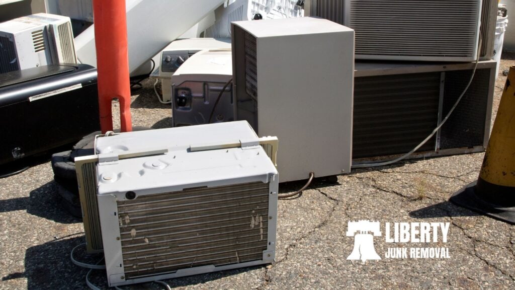 junking damaged air conditioners