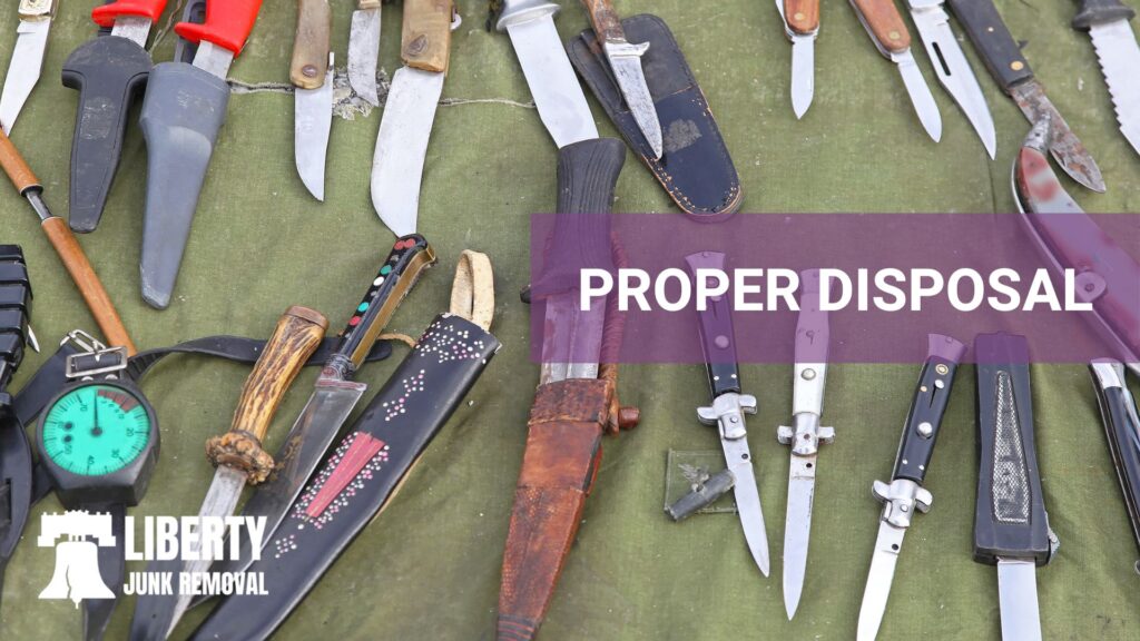 proper disposal of old knives