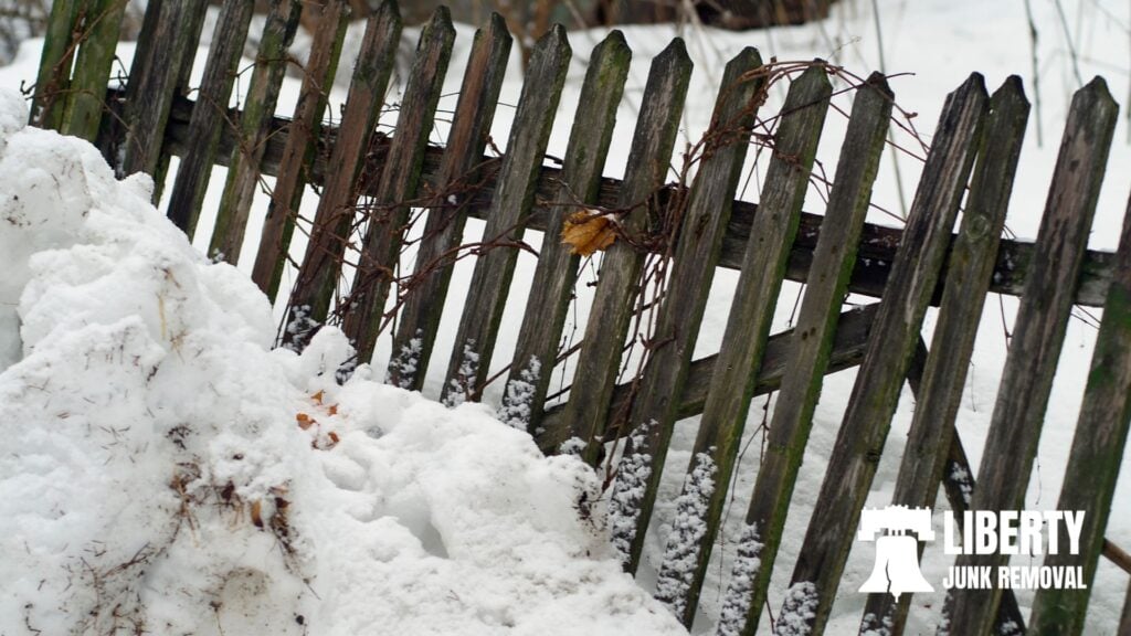 removing damaged fence