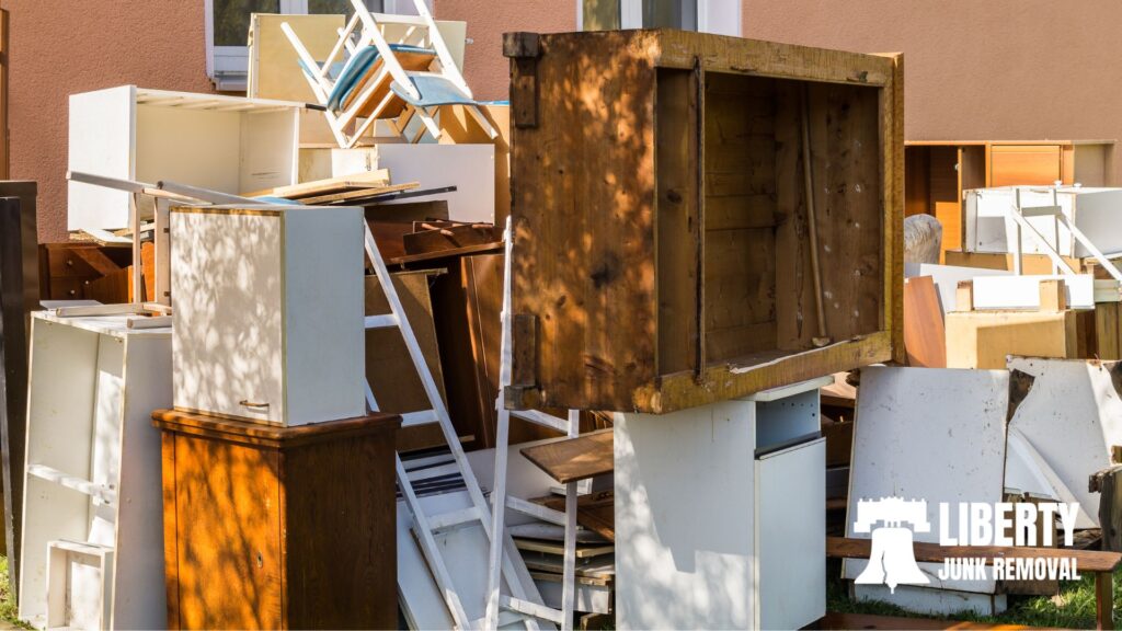 wooden cabinet and furniture disposal